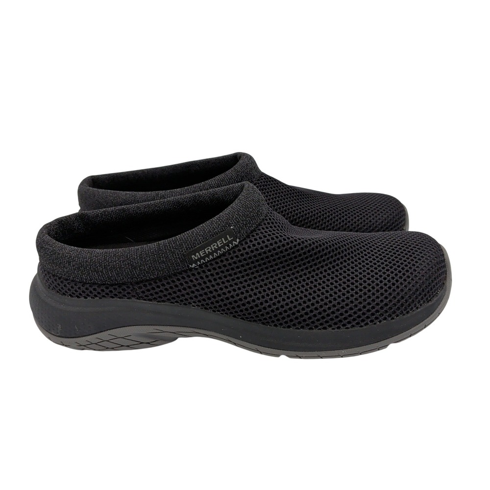 Merrell Encore 4 Mesh Black Slip On Clogs Womens 8 J005500 FloatPro Walking Shoe